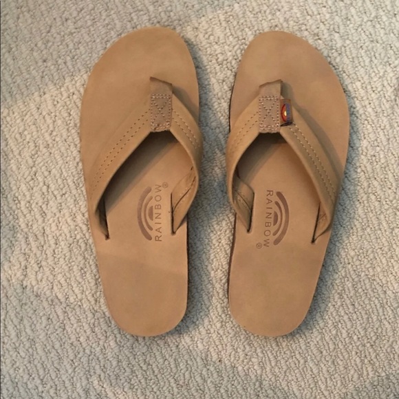 rainbow sandals mens double layer